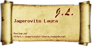 Jagerovits Laura névjegykártya